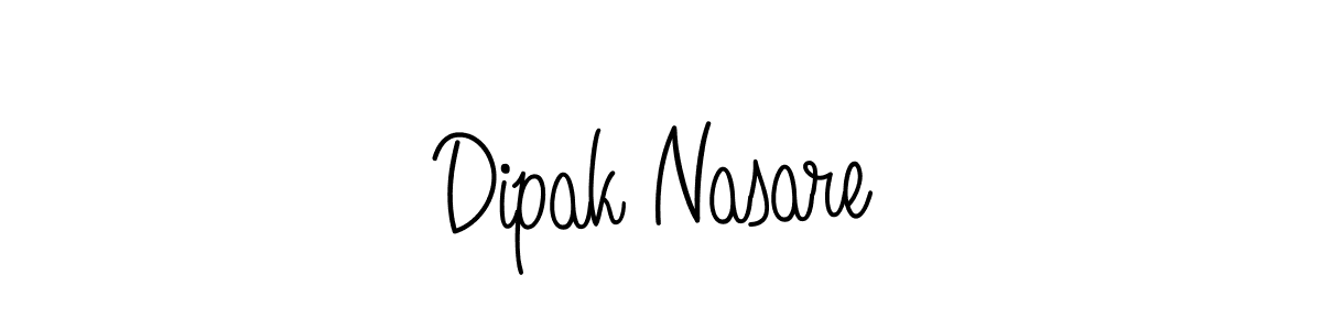 You should practise on your own different ways (Angelique-Rose-font-FFP) to write your name (Dipak Nasare) in signature. don't let someone else do it for you. Dipak Nasare signature style 5 images and pictures png