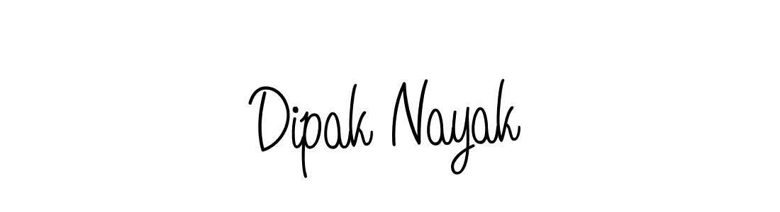 The best way (Angelique-Rose-font-FFP) to make a short signature is to pick only two or three words in your name. The name Dipak Nayak include a total of six letters. For converting this name. Dipak Nayak signature style 5 images and pictures png