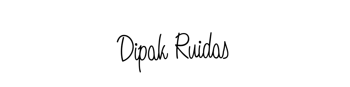 Also we have Dipak Ruidas name is the best signature style. Create professional handwritten signature collection using Angelique-Rose-font-FFP autograph style. Dipak Ruidas signature style 5 images and pictures png
