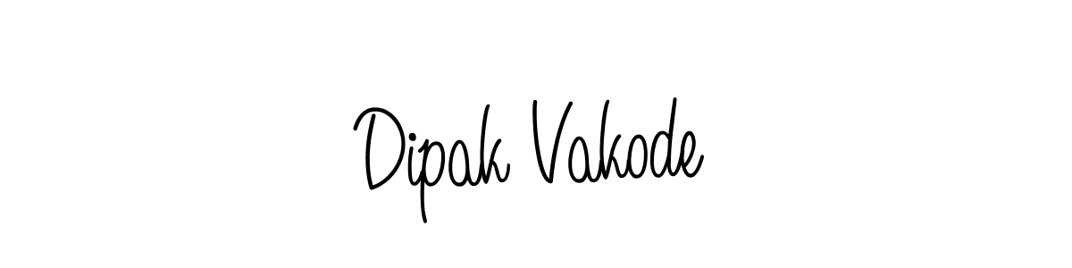 How to make Dipak Vakode signature? Angelique-Rose-font-FFP is a professional autograph style. Create handwritten signature for Dipak Vakode name. Dipak Vakode signature style 5 images and pictures png