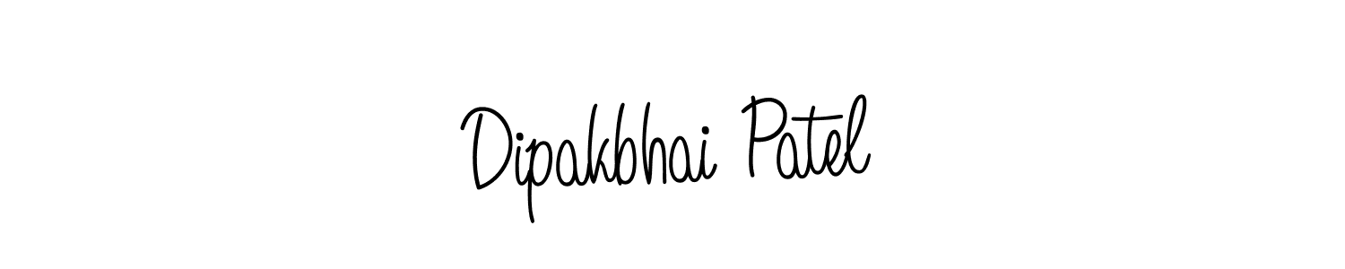 How to Draw Dipakbhai Patel signature style? Angelique-Rose-font-FFP is a latest design signature styles for name Dipakbhai Patel. Dipakbhai Patel signature style 5 images and pictures png