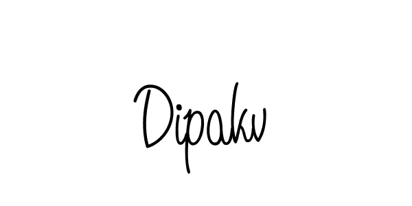 Create a beautiful signature design for name Dipakv. With this signature (Angelique-Rose-font-FFP) fonts, you can make a handwritten signature for free. Dipakv signature style 5 images and pictures png