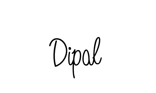 Make a beautiful signature design for name Dipal. With this signature (Angelique-Rose-font-FFP) style, you can create a handwritten signature for free. Dipal signature style 5 images and pictures png