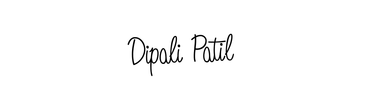You should practise on your own different ways (Angelique-Rose-font-FFP) to write your name (Dipali Patil) in signature. don't let someone else do it for you. Dipali Patil signature style 5 images and pictures png