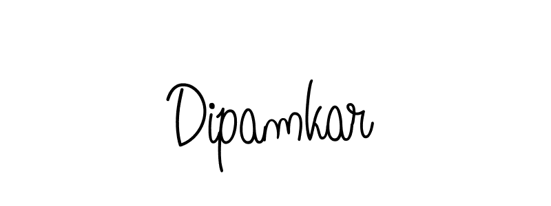 Use a signature maker to create a handwritten signature online. With this signature software, you can design (Angelique-Rose-font-FFP) your own signature for name Dipamkar. Dipamkar signature style 5 images and pictures png