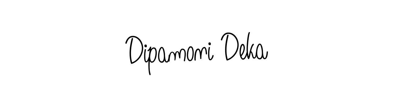 Check out images of Autograph of Dipamoni Deka name. Actor Dipamoni Deka Signature Style. Angelique-Rose-font-FFP is a professional sign style online. Dipamoni Deka signature style 5 images and pictures png