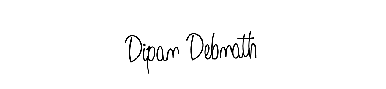 How to make Dipan Debnath name signature. Use Angelique-Rose-font-FFP style for creating short signs online. This is the latest handwritten sign. Dipan Debnath signature style 5 images and pictures png