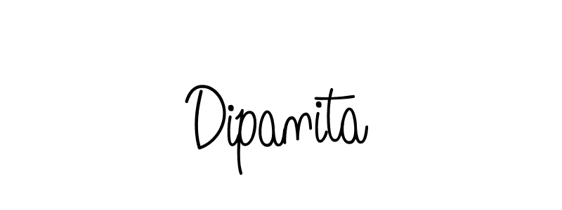 Dipanita stylish signature style. Best Handwritten Sign (Angelique-Rose-font-FFP) for my name. Handwritten Signature Collection Ideas for my name Dipanita. Dipanita signature style 5 images and pictures png