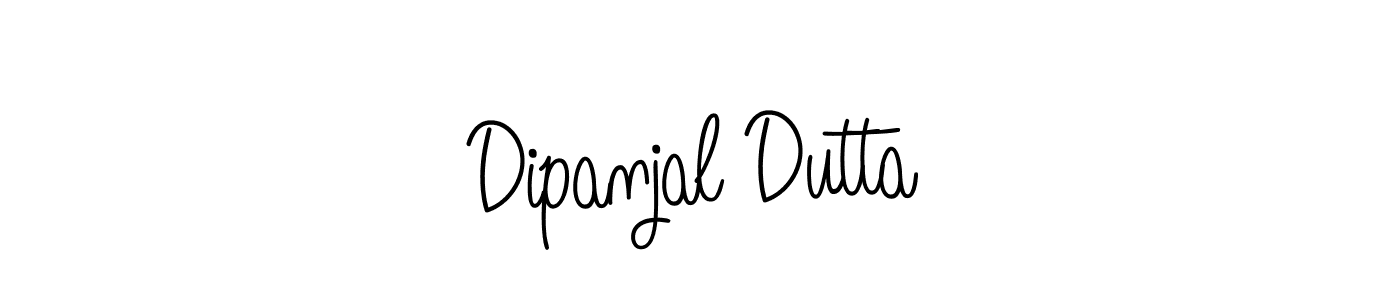 Design your own signature with our free online signature maker. With this signature software, you can create a handwritten (Angelique-Rose-font-FFP) signature for name Dipanjal Dutta. Dipanjal Dutta signature style 5 images and pictures png