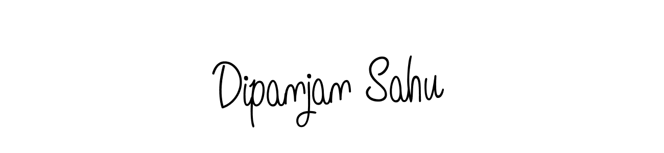 The best way (Angelique-Rose-font-FFP) to make a short signature is to pick only two or three words in your name. The name Dipanjan Sahu include a total of six letters. For converting this name. Dipanjan Sahu signature style 5 images and pictures png