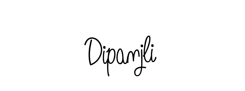 You should practise on your own different ways (Angelique-Rose-font-FFP) to write your name (Dipanjli) in signature. don't let someone else do it for you. Dipanjli signature style 5 images and pictures png