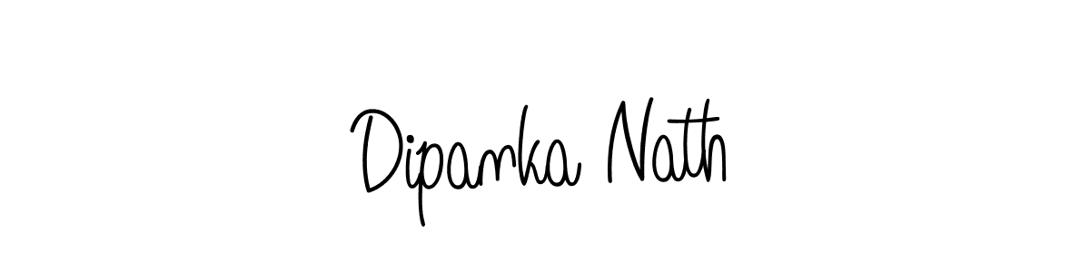 How to make Dipanka Nath name signature. Use Angelique-Rose-font-FFP style for creating short signs online. This is the latest handwritten sign. Dipanka Nath signature style 5 images and pictures png