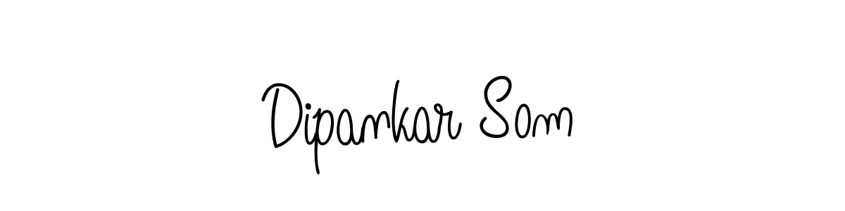 Use a signature maker to create a handwritten signature online. With this signature software, you can design (Angelique-Rose-font-FFP) your own signature for name Dipankar Som. Dipankar Som signature style 5 images and pictures png