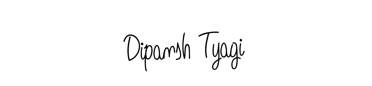 Design your own signature with our free online signature maker. With this signature software, you can create a handwritten (Angelique-Rose-font-FFP) signature for name Dipansh Tyagi. Dipansh Tyagi signature style 5 images and pictures png