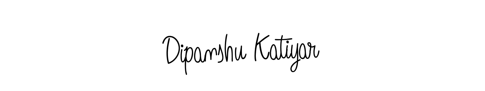 Also we have Dipanshu Katiyar name is the best signature style. Create professional handwritten signature collection using Angelique-Rose-font-FFP autograph style. Dipanshu Katiyar signature style 5 images and pictures png