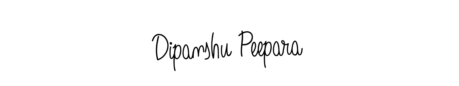 Create a beautiful signature design for name Dipanshu Peepara. With this signature (Angelique-Rose-font-FFP) fonts, you can make a handwritten signature for free. Dipanshu Peepara signature style 5 images and pictures png