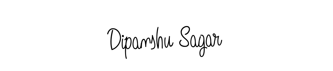 Use a signature maker to create a handwritten signature online. With this signature software, you can design (Angelique-Rose-font-FFP) your own signature for name Dipanshu Sagar. Dipanshu Sagar signature style 5 images and pictures png