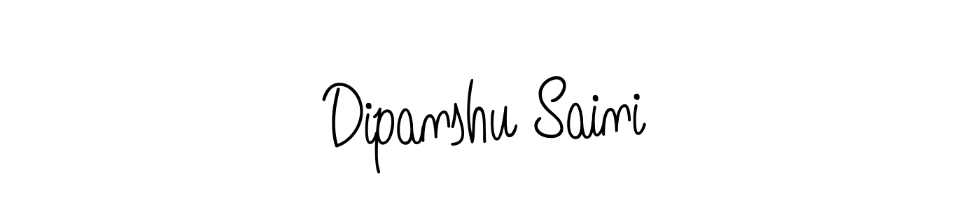 How to make Dipanshu Saini signature? Angelique-Rose-font-FFP is a professional autograph style. Create handwritten signature for Dipanshu Saini name. Dipanshu Saini signature style 5 images and pictures png