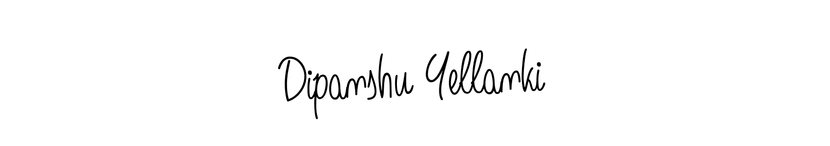 Make a short Dipanshu Yellanki signature style. Manage your documents anywhere anytime using Angelique-Rose-font-FFP. Create and add eSignatures, submit forms, share and send files easily. Dipanshu Yellanki signature style 5 images and pictures png