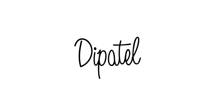 You should practise on your own different ways (Angelique-Rose-font-FFP) to write your name (Dipatel) in signature. don't let someone else do it for you. Dipatel signature style 5 images and pictures png