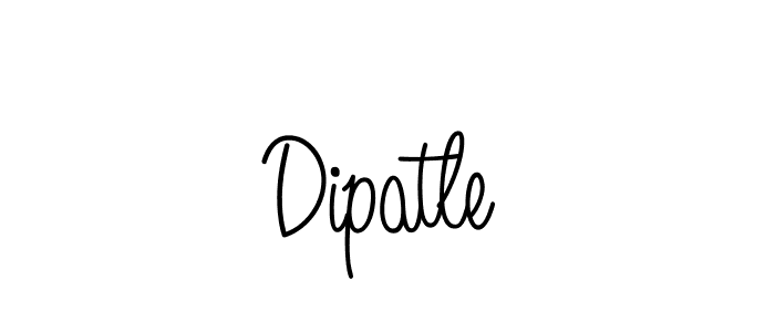 You should practise on your own different ways (Angelique-Rose-font-FFP) to write your name (Dipatle) in signature. don't let someone else do it for you. Dipatle signature style 5 images and pictures png