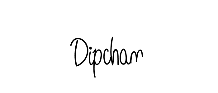 Use a signature maker to create a handwritten signature online. With this signature software, you can design (Angelique-Rose-font-FFP) your own signature for name Dipchan. Dipchan signature style 5 images and pictures png