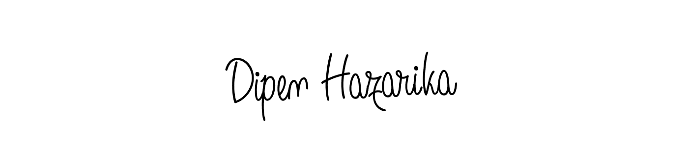 Make a beautiful signature design for name Dipen Hazarika. With this signature (Angelique-Rose-font-FFP) style, you can create a handwritten signature for free. Dipen Hazarika signature style 5 images and pictures png