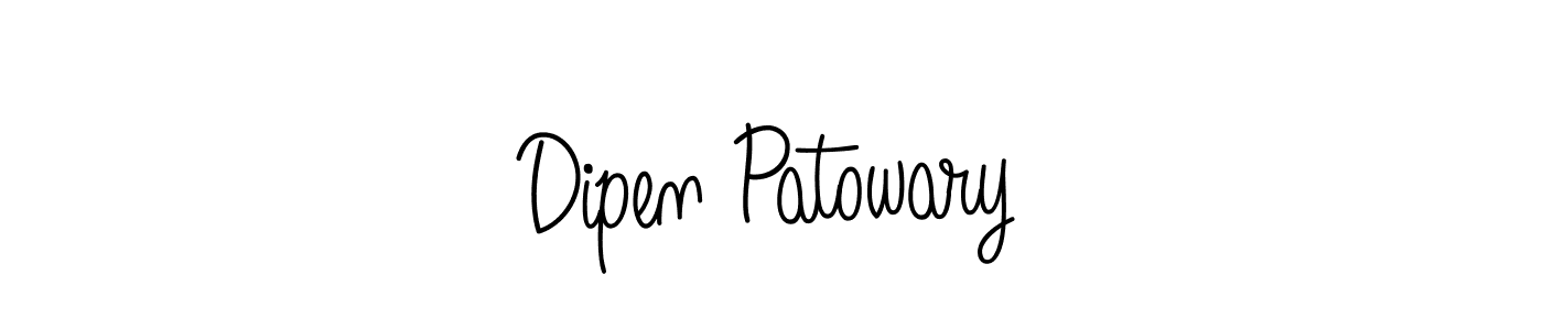 Design your own signature with our free online signature maker. With this signature software, you can create a handwritten (Angelique-Rose-font-FFP) signature for name Dipen Patowary. Dipen Patowary signature style 5 images and pictures png