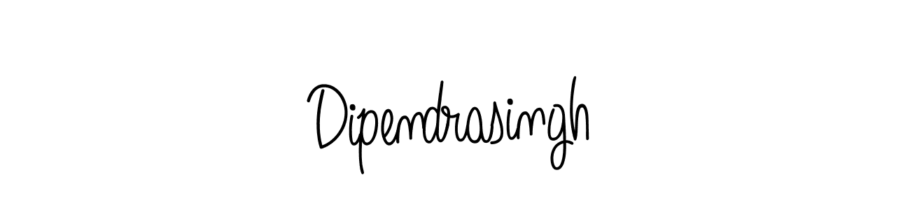 Make a beautiful signature design for name Dipendrasingh. With this signature (Angelique-Rose-font-FFP) style, you can create a handwritten signature for free. Dipendrasingh signature style 5 images and pictures png