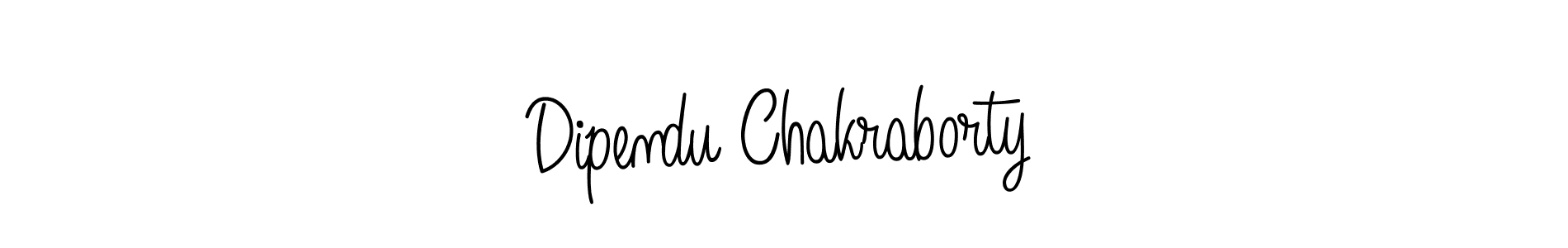 Make a beautiful signature design for name Dipendu Chakraborty. With this signature (Angelique-Rose-font-FFP) style, you can create a handwritten signature for free. Dipendu Chakraborty signature style 5 images and pictures png