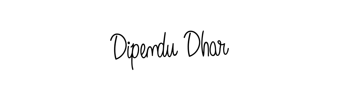 How to make Dipendu Dhar signature? Angelique-Rose-font-FFP is a professional autograph style. Create handwritten signature for Dipendu Dhar name. Dipendu Dhar signature style 5 images and pictures png