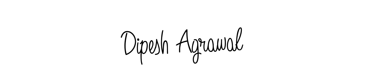 Create a beautiful signature design for name Dipesh Agrawal. With this signature (Angelique-Rose-font-FFP) fonts, you can make a handwritten signature for free. Dipesh Agrawal signature style 5 images and pictures png