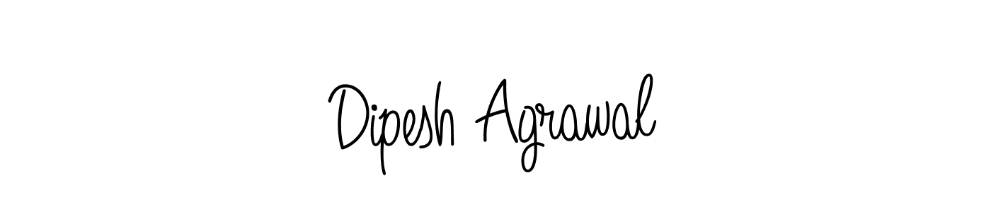 Create a beautiful signature design for name Dipesh Agrawal. With this signature (Angelique-Rose-font-FFP) fonts, you can make a handwritten signature for free. Dipesh Agrawal signature style 5 images and pictures png