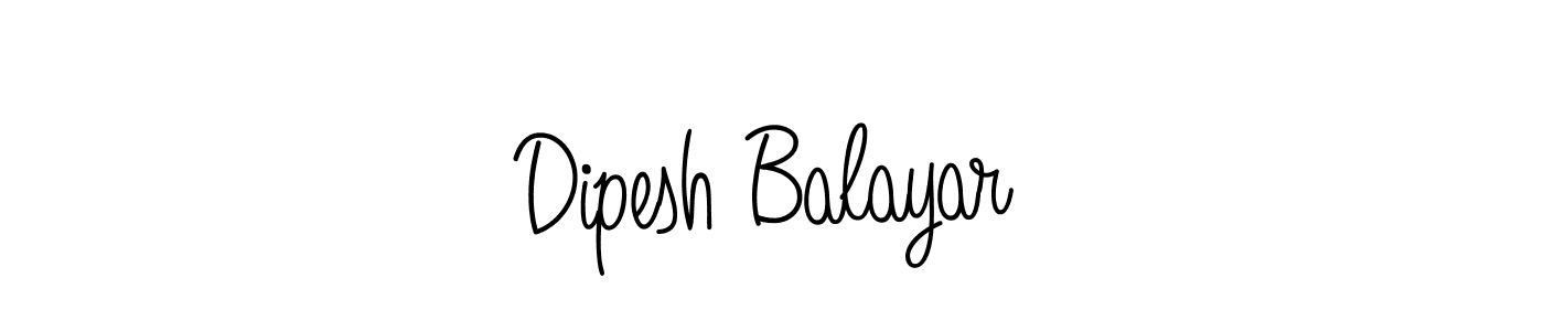 Design your own signature with our free online signature maker. With this signature software, you can create a handwritten (Angelique-Rose-font-FFP) signature for name Dipesh Balayar. Dipesh Balayar signature style 5 images and pictures png