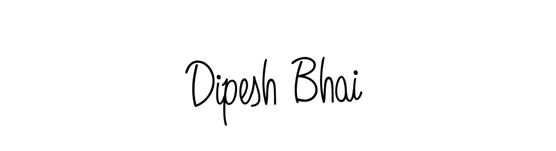 Also we have Dipesh Bhai name is the best signature style. Create professional handwritten signature collection using Angelique-Rose-font-FFP autograph style. Dipesh Bhai signature style 5 images and pictures png