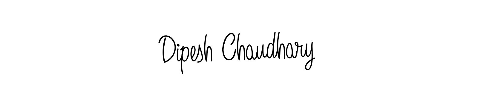 Create a beautiful signature design for name Dipesh Chaudhary. With this signature (Angelique-Rose-font-FFP) fonts, you can make a handwritten signature for free. Dipesh Chaudhary signature style 5 images and pictures png