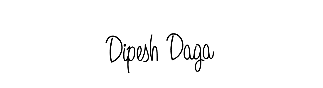 You should practise on your own different ways (Angelique-Rose-font-FFP) to write your name (Dipesh Daga) in signature. don't let someone else do it for you. Dipesh Daga signature style 5 images and pictures png