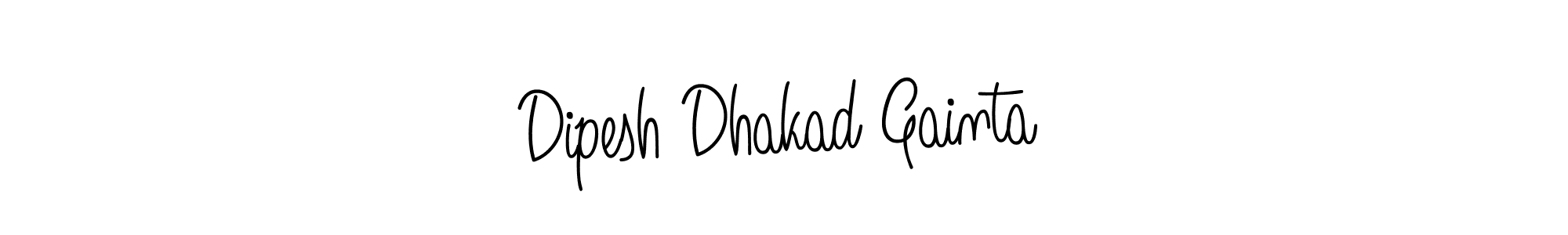 Use a signature maker to create a handwritten signature online. With this signature software, you can design (Angelique-Rose-font-FFP) your own signature for name Dipesh Dhakad Gainta. Dipesh Dhakad Gainta signature style 5 images and pictures png