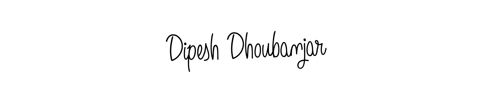 The best way (Angelique-Rose-font-FFP) to make a short signature is to pick only two or three words in your name. The name Dipesh Dhoubanjar include a total of six letters. For converting this name. Dipesh Dhoubanjar signature style 5 images and pictures png