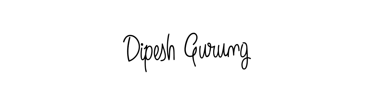 Best and Professional Signature Style for Dipesh Gurung. Angelique-Rose-font-FFP Best Signature Style Collection. Dipesh Gurung signature style 5 images and pictures png