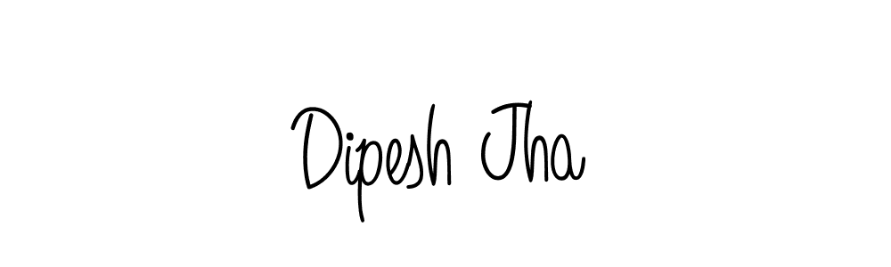 How to make Dipesh Jha signature? Angelique-Rose-font-FFP is a professional autograph style. Create handwritten signature for Dipesh Jha name. Dipesh Jha signature style 5 images and pictures png