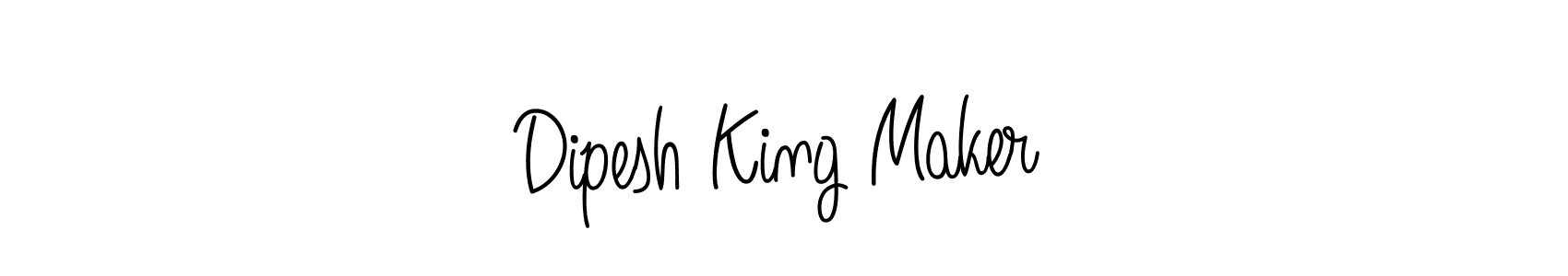 How to Draw Dipesh King Maker signature style? Angelique-Rose-font-FFP is a latest design signature styles for name Dipesh King Maker. Dipesh King Maker signature style 5 images and pictures png