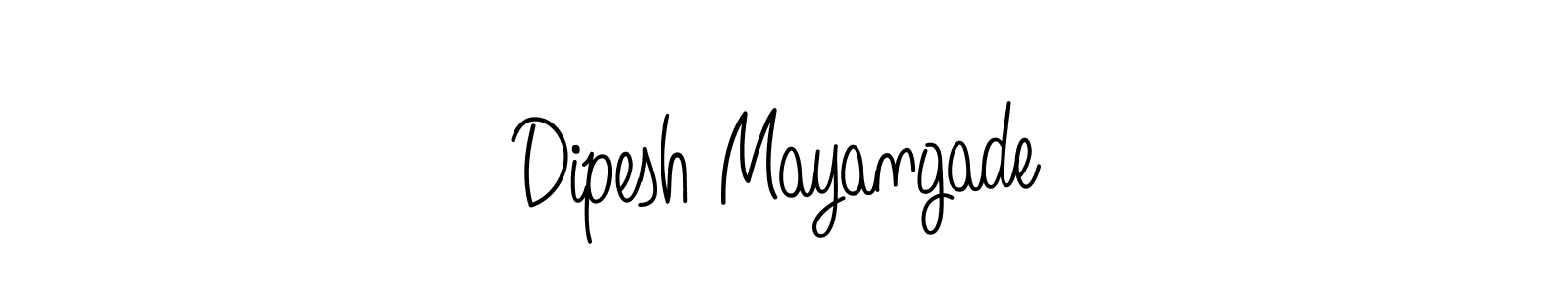 Use a signature maker to create a handwritten signature online. With this signature software, you can design (Angelique-Rose-font-FFP) your own signature for name Dipesh Mayangade. Dipesh Mayangade signature style 5 images and pictures png