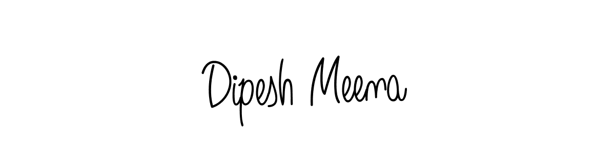 Also we have Dipesh Meena name is the best signature style. Create professional handwritten signature collection using Angelique-Rose-font-FFP autograph style. Dipesh Meena signature style 5 images and pictures png
