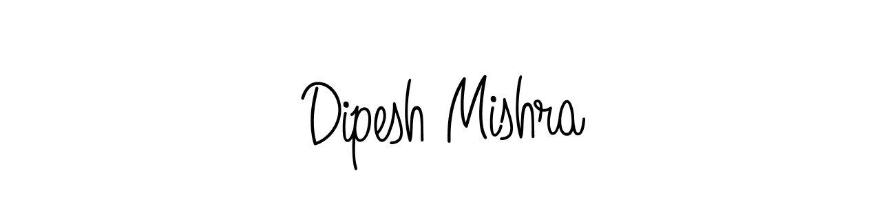 How to make Dipesh Mishra name signature. Use Angelique-Rose-font-FFP style for creating short signs online. This is the latest handwritten sign. Dipesh Mishra signature style 5 images and pictures png