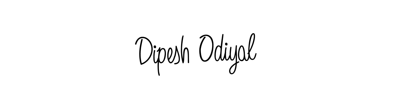 How to Draw Dipesh Odiyal signature style? Angelique-Rose-font-FFP is a latest design signature styles for name Dipesh Odiyal. Dipesh Odiyal signature style 5 images and pictures png