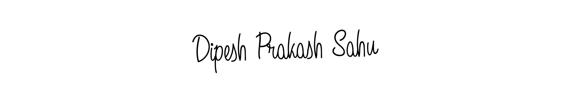 How to make Dipesh Prakash Sahu name signature. Use Angelique-Rose-font-FFP style for creating short signs online. This is the latest handwritten sign. Dipesh Prakash Sahu signature style 5 images and pictures png