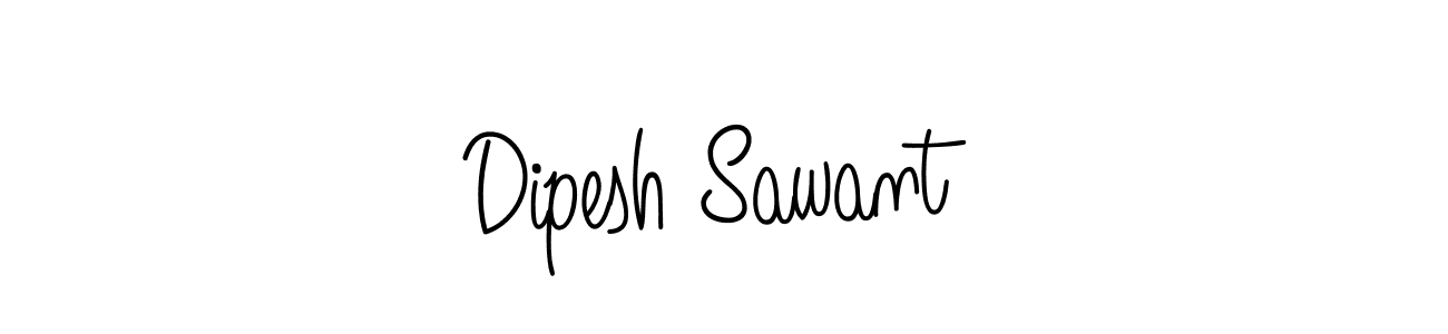 Make a beautiful signature design for name Dipesh Sawant. With this signature (Angelique-Rose-font-FFP) style, you can create a handwritten signature for free. Dipesh Sawant signature style 5 images and pictures png