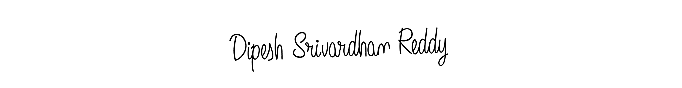 The best way (Angelique-Rose-font-FFP) to make a short signature is to pick only two or three words in your name. The name Dipesh Srivardhan Reddy include a total of six letters. For converting this name. Dipesh Srivardhan Reddy signature style 5 images and pictures png