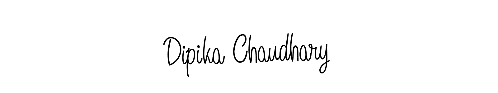 Design your own signature with our free online signature maker. With this signature software, you can create a handwritten (Angelique-Rose-font-FFP) signature for name Dipika Chaudhary. Dipika Chaudhary signature style 5 images and pictures png